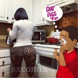 axart:  Sorry @iamashleemonroe it was just calling me to do this cartoon #axcomix #ashleemonroe #datasstho