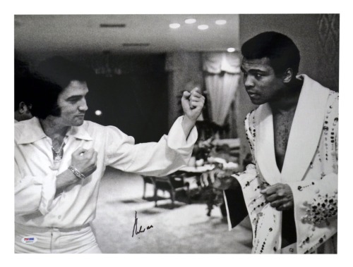 Muhammad Ali With The Rock Legends.