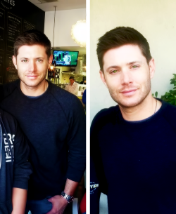 justjensenanddean:    Jensen Ackles looking extra cuddly (Austin 12/06) [x]    [x]   