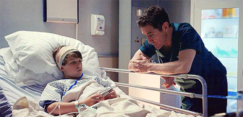 prydon: Holby City 20x03 - There By the Grace of…  Cheap shot!   You snooze, you lo