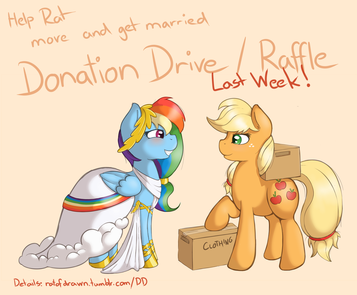 ratofdrawn:  The Donation Drive for my move and my wedding will end this coming Sunday,