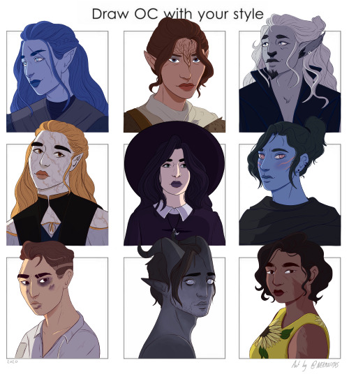 I’m super proud of myself for finishing this , thank you everyone for lending me your beautiful OCs 