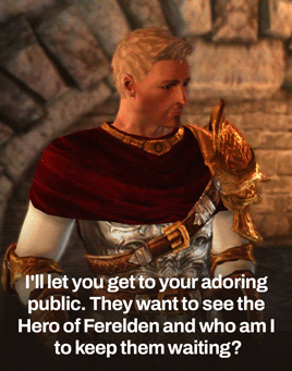 DA:O Gif Set 003 | Alistair Romance - So, We Made It!