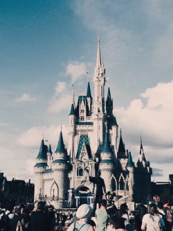 kissedbyflames:  cinderella’s castle at noon and midnight 🌑 