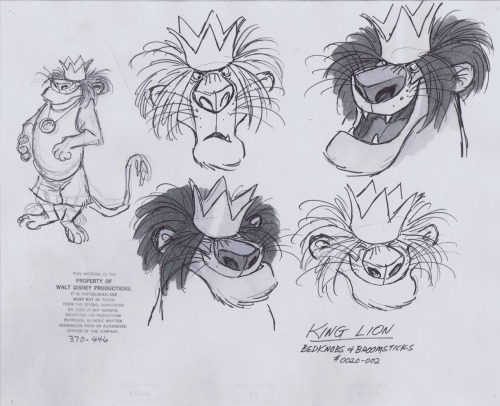 Model sheets and designs for the 1971 Disney feature, Bedknobs and Broomsticks.These come from anima