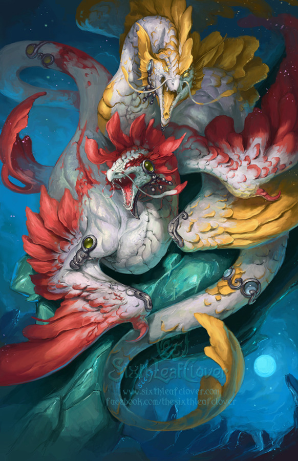 artsfantasia:  2014 Zodiac Dragons - Pisces by Christina Yen (A World of Fantasy)