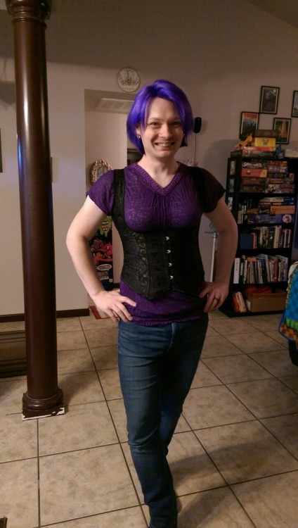 windschanging: Day 321 on HRT. Had a little help with the picture today. Thanks @cylasart!
