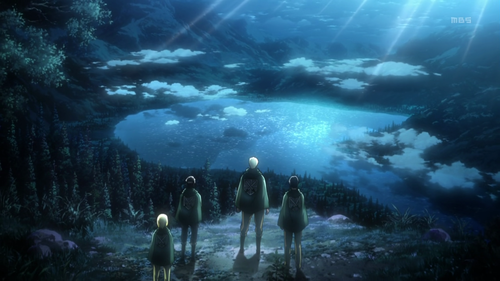 toastertitan:the-black-blood-alchemist: Ok I just wanna talk about how beautiful Attack on Titan’s artwork is I mean look at that the sky’s so pretty and the scenery you can see the waves in the water and the texture of the trees and you can see all