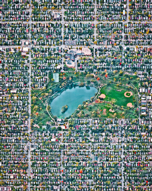 dailyoverview: Powderhorn Park is a residential neighborhood of Minneapolis, Minnesota, consisting m