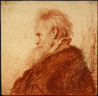 artist-rembrandt:Head of an Old Man, 1631,