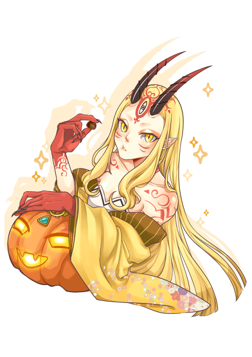 I’m only here for the chocolate, seriously.I wish Banana Oni is the reward for this year Halloween e