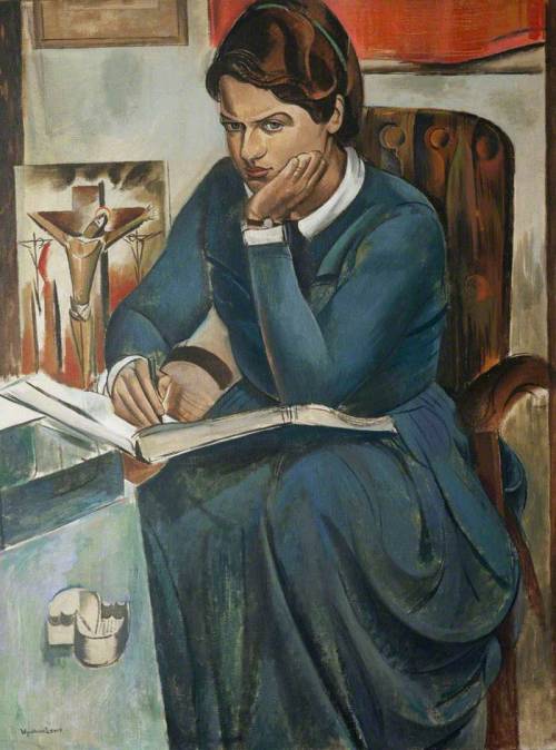 blastedheath:  Wyndham Lewis (British, 1882-1957), Naomi Mitchison (1897–1999), author, 1938. 