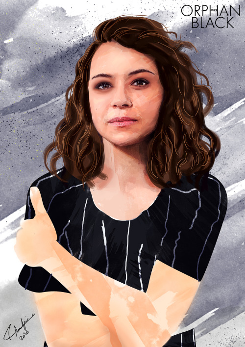 A Digital Drawing dedication for the beautiful Tatiana Maslany. She inspires us to create Art.Congra