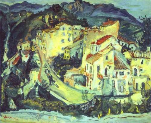 Landscape of Cagnes, 1925, Chaim SoutineMedium: oil,canvas