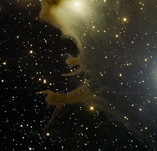 thedemon-hauntedworld:  Ghost Nebula, vdB 141 This image was obtained with the wide-field view of the Mosaic Camera on the Mayall 4-meter telescope at Kitt Peak National Observatory. vdB 141 is a reflection nebula located in the constellation Cepheus.