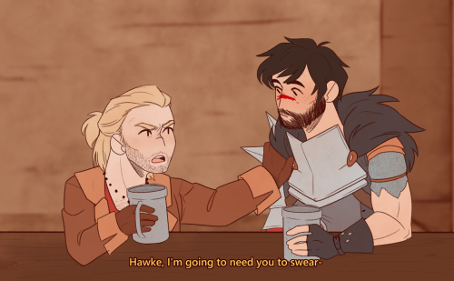 milkivvei:I’ve wanted to draw one of @incorrect-dragon-age-quotes posts for a while now and I 