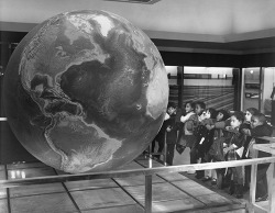 Amnhnyc:  Happy Earth Day! From The Archives: Children Viewing Globe Of The World