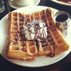 i like waffles…i like chocolate…i