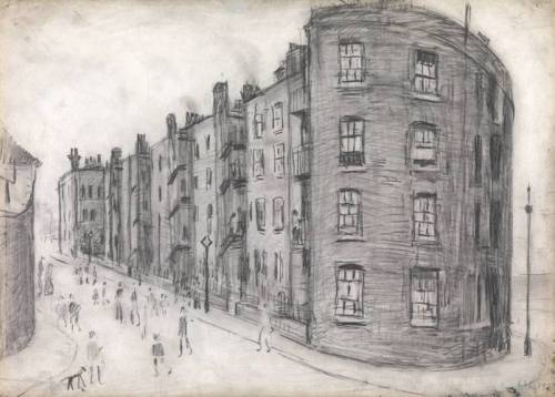 Study for ‘Dwellings, Ordsall Lane, Salford’, L.S. Lowry, 1927, Tatedate inscribed Presented by the 