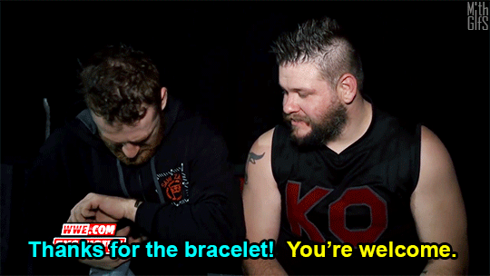 moonsault-fics:  mith-gifs-wrestling:Kevin and Sami and their (stolen) friendship