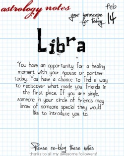 astrologynotes:  Libra 2, 14, 2015: Visit