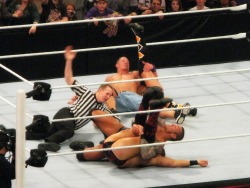 rwfan11:  Miz - gets pinned by Orton 