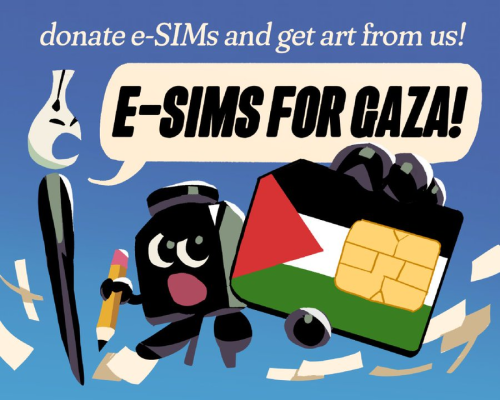E-Sims For Gaza Drive