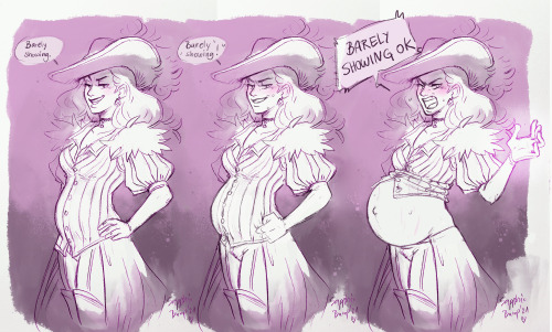 sapphicbump: Progression commission of a DnD OC! You can order those in my friday livestreams. 