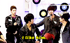 0488:    and so the evil maknae became the threatened hyung.   