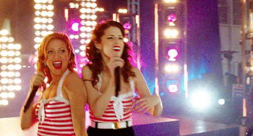 brittany-snow:Bechloe + Performing
