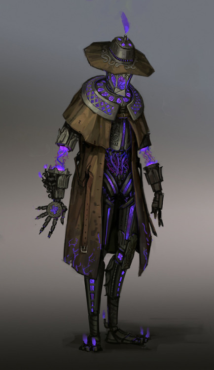 henrychristianslane:Concept art for Path of exile Undertaker supporter armour set.You can watch trai