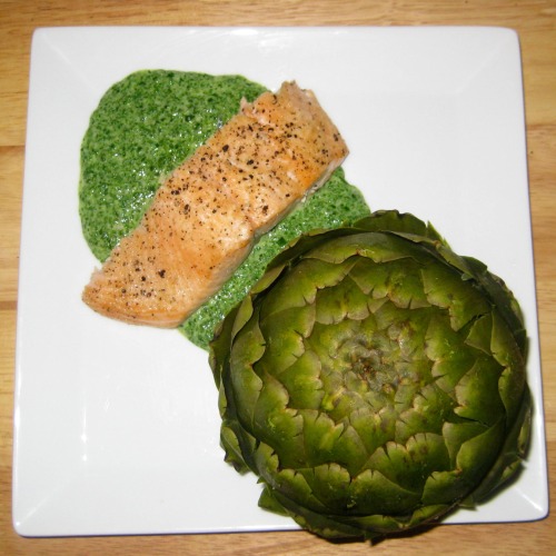 Petite Health • Baked Salmon with Spinach...