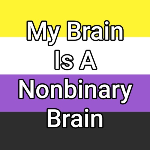 genderqueerpositivity: (Image description: four images with the nonbinary flag as a background, each