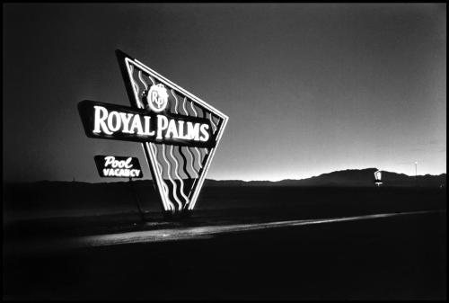 vintagelasvegas:  Royal Palms Motel. Las Vegas, 1955. Demolished some time in the 90s; Bellagio built in its place. | Photo by Elliot Erwitt 