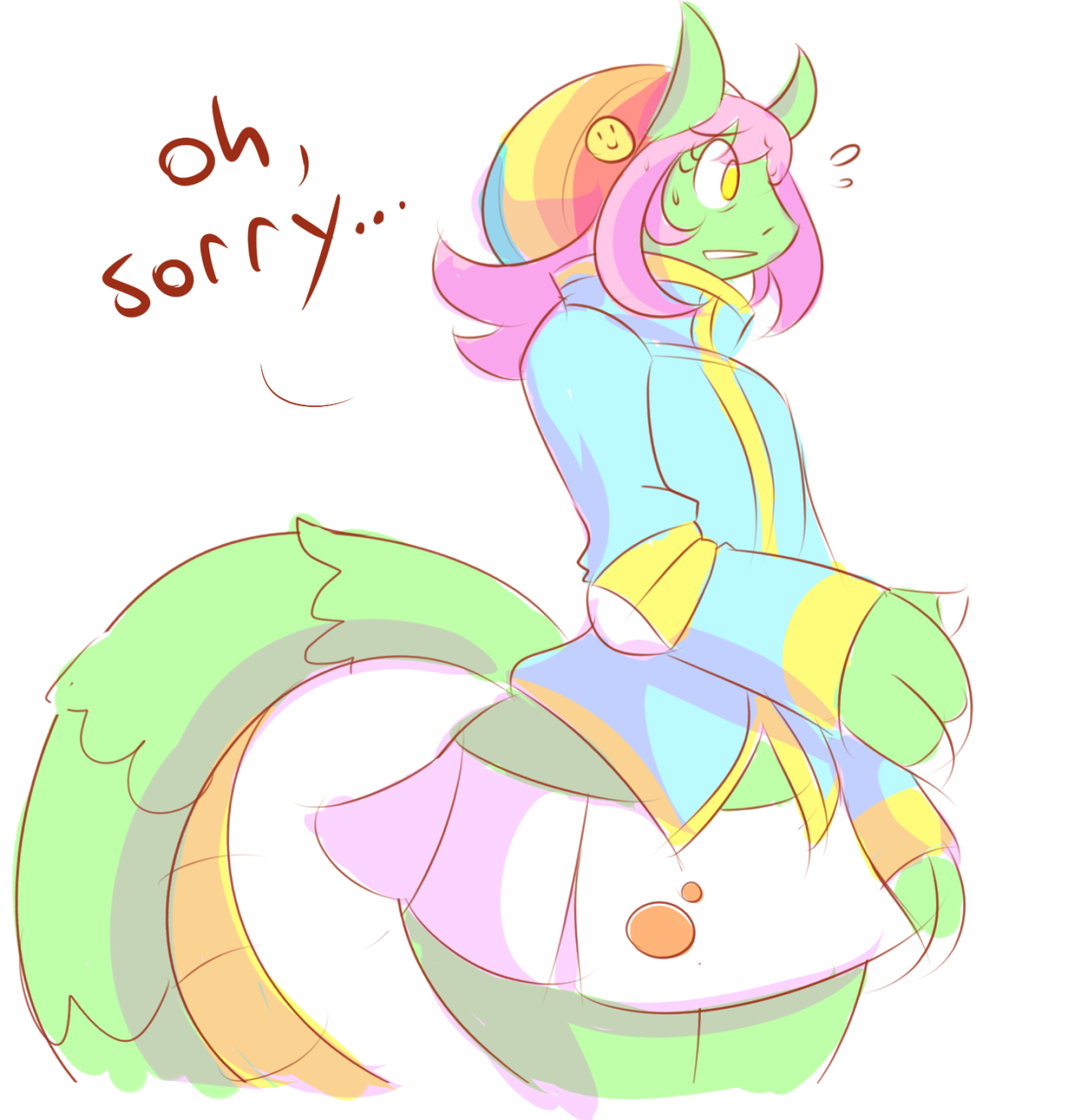 theycallhimcake:  Today was a pointless doodle day. :/ Also there’s an oven mitt