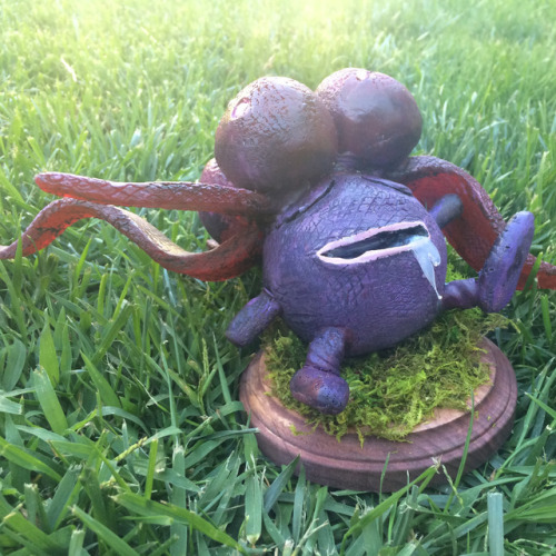 retrogamingblog: Grass Pokemon Sculptures made by GraveyardMagic