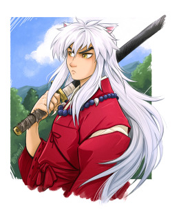 shuravf:Nostalgia attack! a color practice with one of the draws of my sketchbook, it´s been probably ten years since I drew Inuyasha, one of the first mangas I read. His series is way too long, but his design is so iconic and fun.