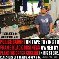 itsjust-insanity:  sancophaleague:  Donald Andrews Jr. A Black man  and Business Owner from New York was cleared just last April After being Arrested on Drugs Charges in Scotia, New York.    Police were “suspicious” of Donald Andrews Jr.’s store,