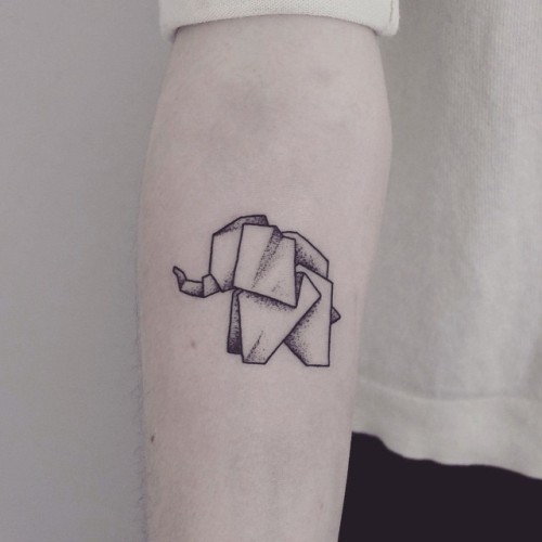 Paper Elephant TattooArtist: Shpadyreva Julia Tattooer and artist Based in Moscow