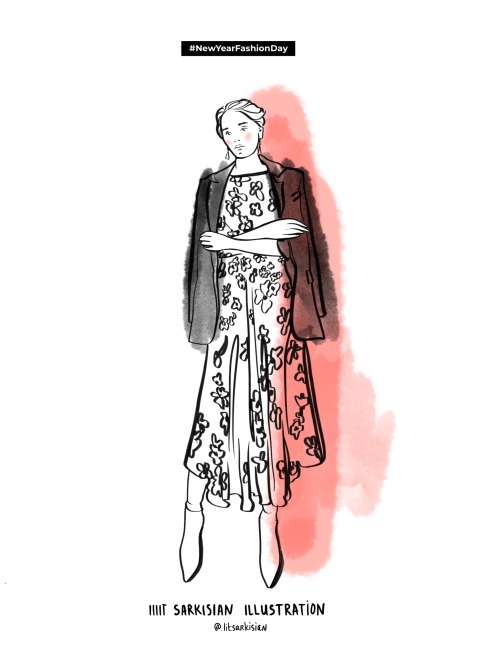 Quick fashion sketches for NEW YEAR FASHION DAYcreated at the event