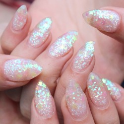 nailpopllc:  ✨🌟🌈Clear gel extensions