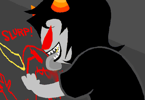 thilk:Terezi Pyrope climbs nearly 90 degree angles to lick chalk deposits off of walls. She craves t