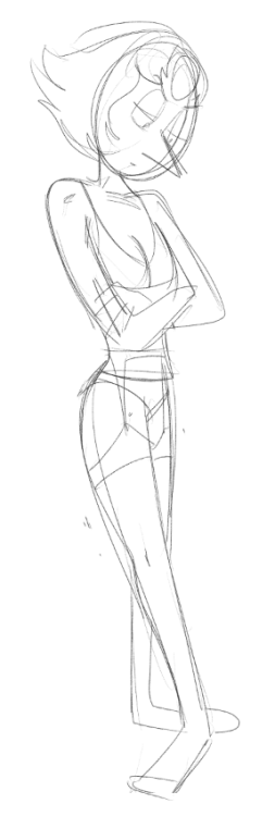 Sneak peek sketch for the upcoming chapter of Counterfeit Corruption! Domme Pearl is very unhappy with how her pet is behaving. You dun goofed, Bismuth!