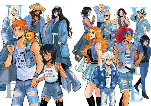 Double Denim Disasters in all their 00′s glory for NICE VIBE! A Bleach Fashion Zine which I co-organ