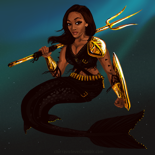 amuzed1:chirravutever:Nicole Beharie as a post-apocalyptic mermaid for reasons.adding to my celebrit