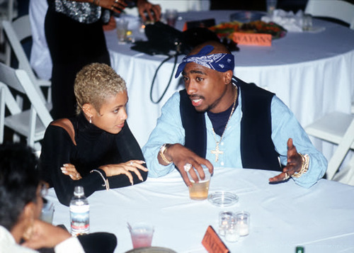 twixnmix:    Tupac Shakur and Jada Pinkett at the premiere of A Low Down Dirty Shame in New York City, November 1994.  