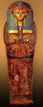 Coffin of a woman named Maatkare from the 21st Dynasty Reign of Pinudjem I (c. 1065-1045 B.C.)