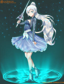 icesticker: One of my Discord servers decided they wanted to make a collaboration of RWBY art to thank CRWBY for their effort and the show by drawing our favourite characters. Naturally I picked best girl Weiss. You can find the post that contains all