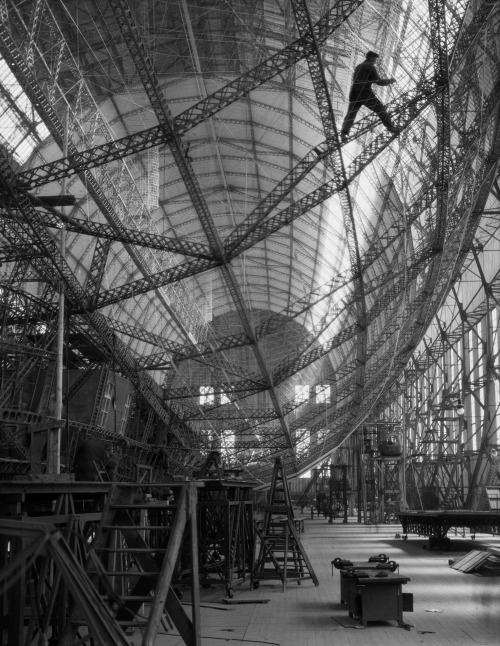 Construction of the Dirigible LZ 127 “Graf Zeppelin”, 1928 Zeppelin Works, Friedrichshaf