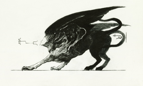 Porn photo denisforkas:  Sphinx vignette, 2011 Ink on